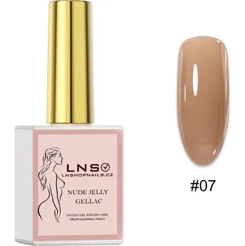 Lak na nehty 7.✨ NUDE JELLY GELLAC – PRŮSVITNÝCH ODSTÍNŮ ✨