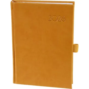 Diář Diář týdenní A5 Color - koženka okrová