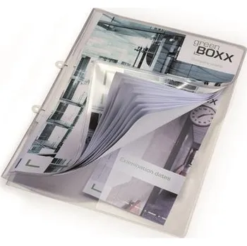 Prezentační složka, transparentní, PP, A4, s děrováním, 25 ks/balení, DURABLE 251219