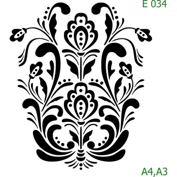 Šablona E 034 - A4 , Nelepící folie