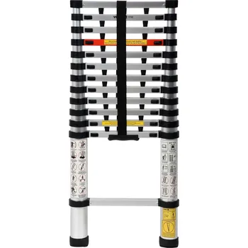 Železářství Žebřík teleskopický 13 stupňů 3,8 m, nosnost 150kg