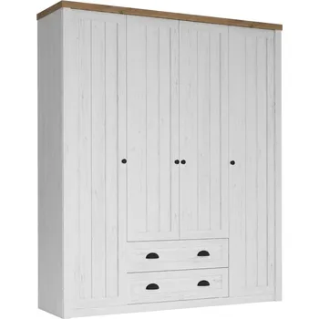 Šatní skříň Čtyřdveřová šatní skříň Provence S4D Gala vyberte odstín korpusu: borovice andresen