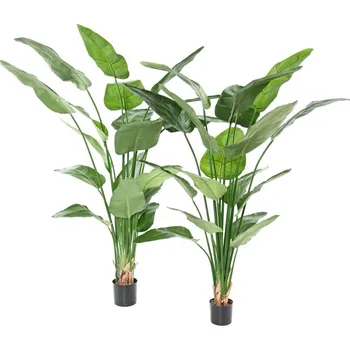 umělá květina Luxusní umělá rostlina STRELITZIA NICOLAI, 185cm