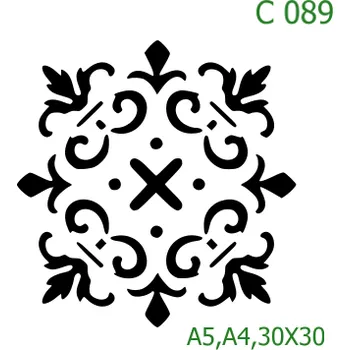 Šablona C 089 - A4 , Nelepící folie