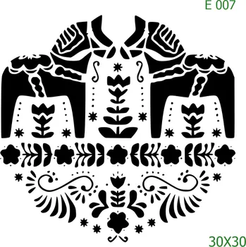 Šablona E 007 - 30 x 30 cm , Lepící fólie