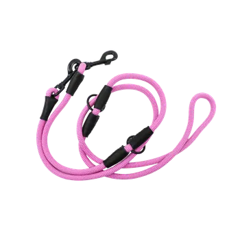 Vodítko pro psa AMINELA Vodítko lano s kůží,přepínací AMINELA, černé kování Barva: Růžová, Rozměr: 8mm x 240cm AM15307