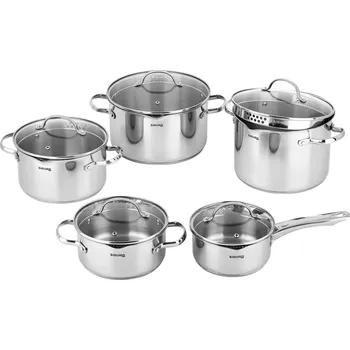 Sada nádobí Siguro Sada hrnců Pure Delight s chytrými poklicemi, 10 ks