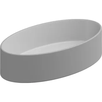 Umyvadlo Umyvadlo na desku Like Slim 60FS keramické, dvoubarevné, 60x34 cm, LKLAVFSB60BI000033