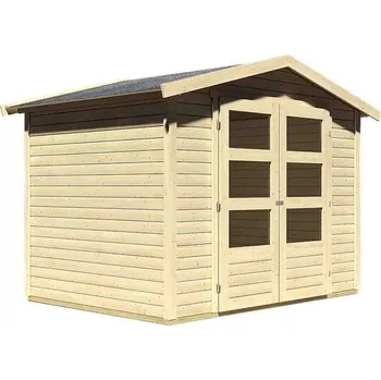 dřevěný domek KARIBU AMBERG 3 (82972) natur