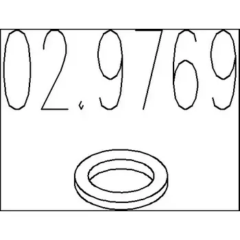 Těsnění výfuku MTS Těsnicí kroužek výfukové trubky MTS 02.9769