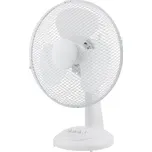 Stolní ventilátor 30cm, 3 rychlosti, bílý, 40 W