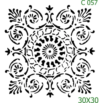 Šablona C 057 - 30 x 30 cm , Lepící fólie