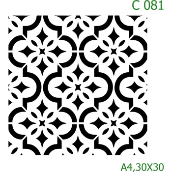 Šablona C 081 - 30 x 30 cm , Lepící fólie