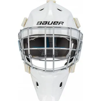 Sada vybavení pro hokejového brankáře Brankařská hokejová maska Bauer 930 JR Barva: Bílá, Velikost: JUNIOR (51-55,5cm)