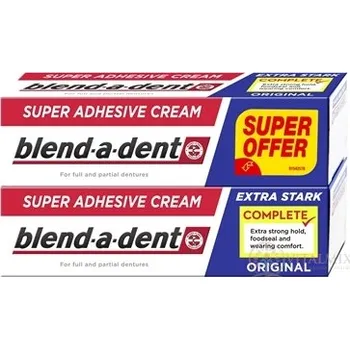 Lepidlo na zuby Esa blend-a-dent EXTRA STARK ORIGINAL Duo pack (super fixační dentální krém) 2x47 g