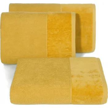 Ručník BAVLNĚNÝ RUČNÍK LUCY10 70X140 CM HOŘČICOVÁ