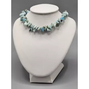 Náhrdelník Náhrdelník Larimar AA sekaný 39,3 cm