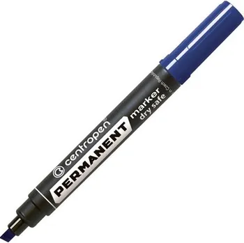 Permanentní popisovač Centropen 8516 - zkosený hrot, modrý