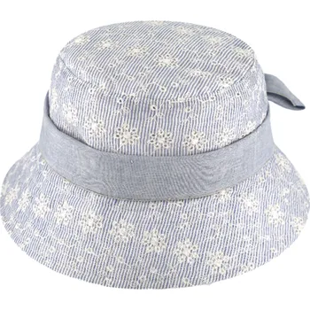 Klobouk Fiebig - Headwear since 1903 Bucket hat - letní modrý květinový bavlněný klobouk - Fiebig 1903 Velikost: 56 cm