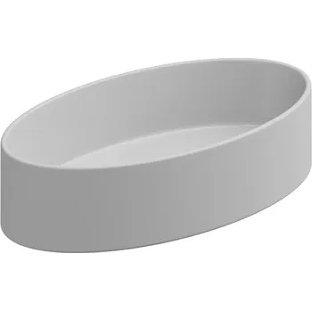 Umyvadlo Umyvadlo na desku Like Slim 60FS keramické, dvoubarevné, 60x34 cm, LKLAVFSB60BI000001