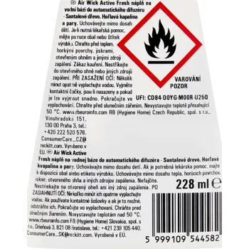 Air Wick AF náplň 228ml santalové dřevo