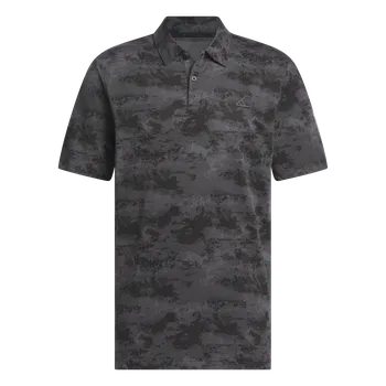 Pánské oblečení Adidas Go-To Printed Mesh Polo Shirt S, Black, pánské