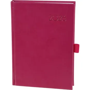 Diář Diář týdenní A5 Color - koženka růžová
