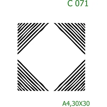 Šablona C 071 - A4 , Nelepící folie