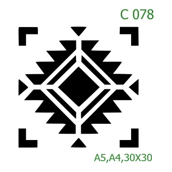 Šablona C 078 - 30 x 30 cm , Lepící fólie