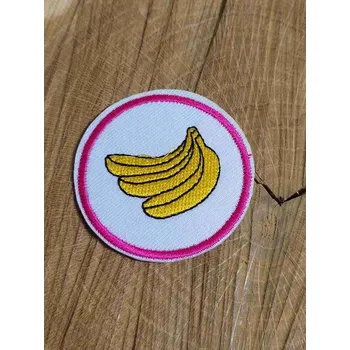 Textilní nažehlovací páska Nažehlovačka kulatá banány