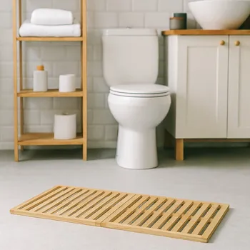 Koupelnová předložka NUXIO AVELA hnědá 100 x 50 cm