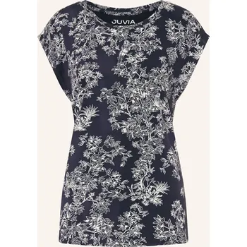 Dámské tričko Juvia Dámská Pyžamová Košile, tmavě modrá / světle šedá, 36