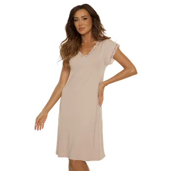 Dámská noční košile De Lafense Dámská noční košile DeLafense 816 Hazel béžová XL