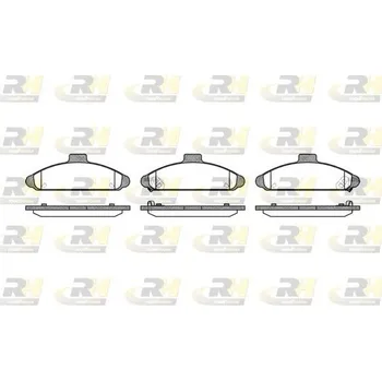 Brzdová destička Klocki hamulcowe 21529, 2404.02