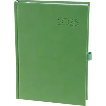 Diář Diář týdenní A5 Color - koženka zelená