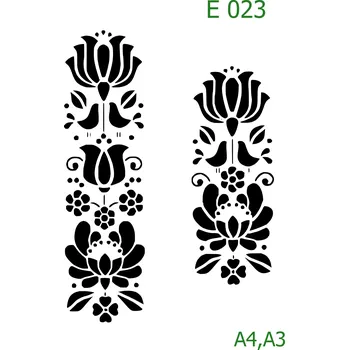 Šablona E 023 - A4 , Nelepící folie