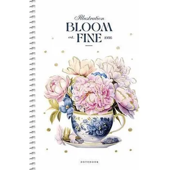 Sešit Spirálový sešit Made with love, mix motivů, A5, čtverečkovaný, 80 listů, SHKOLYARYK A5-SC-080-6126 SHKOLYARYK