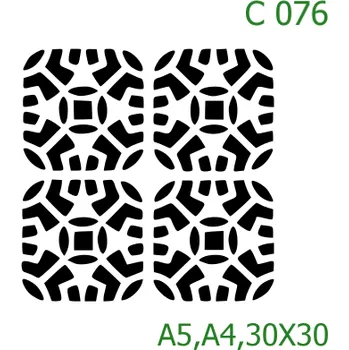 Šablona C 076 - 30 x 30 cm , Lepící fólie