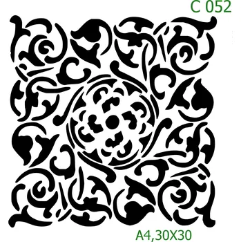 Šablona C 052 - 30 x 30 cm , Nelepící folie