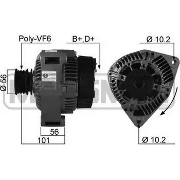 Alternátor ERA Alternátor ERA 210198A + DOPRAVA ZDARMA!