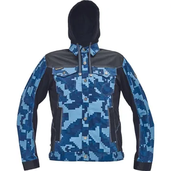 pracovní blůza Cerva NEURUM CAMOUFLAGE Pracovní bunda s kapucí navy 60 0351000641060