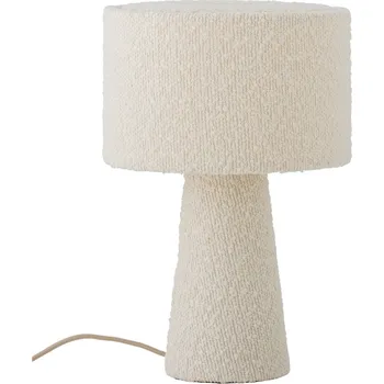 Lampička Bloomingville Bílá bouclé stolní lampa Emmie