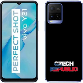 Pouzdro na mobilní telefon Gelový kryt mmCase na Vivo Y21/Y21s/Y33s - Czech Republic černé pozadí