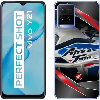 Pouzdro na mobilní telefon Gelový kryt mmCase na Vivo Y21/Y21s/Y33s - motorka ktm