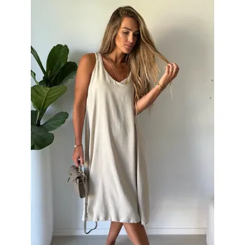 Dámské šaty Mishel Basic šaty Vuot krémová Velikost: UNI