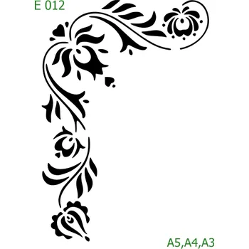 Šablona E 012 - A4 , Lepící fólie