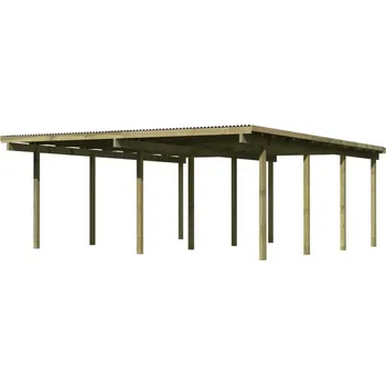 Plachta na motorové vozidlo dvojitý carport KARIBU BASIC 2A 62041