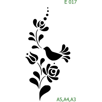 Šablona E 017 - A3 , Nelepící folie