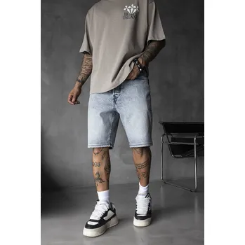 Pánské kraťasy Black Island Modré kraťasy Acid Wash Velikost: 36