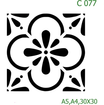 Šablona C 077 - 30 x 30 cm , Lepící fólie